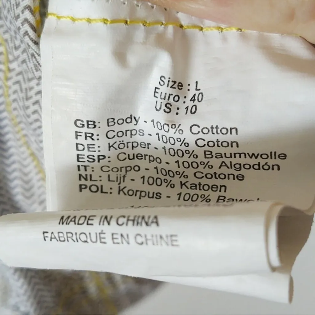 Bench . Bbq Jacket, Pastel Stripes, Juniors Sz Large - Image 6