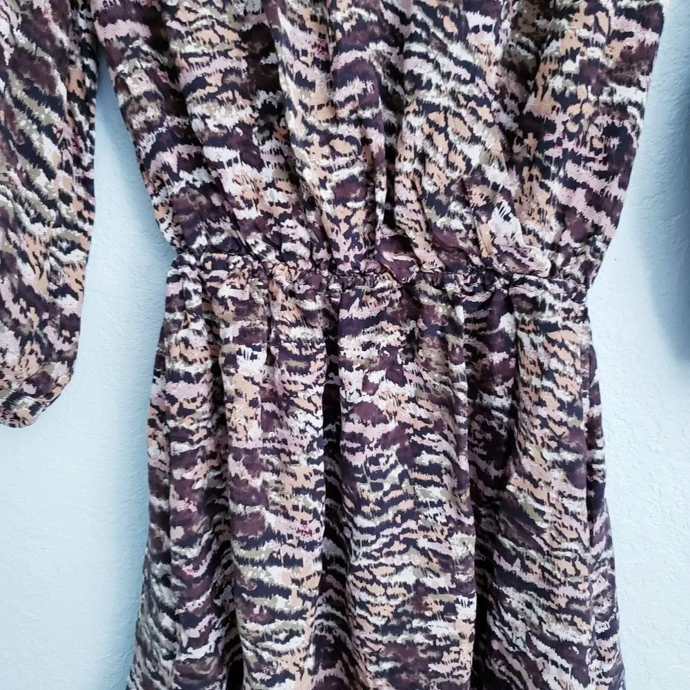 Joie‎ Abstract Long Sleeve Dress - Image 5