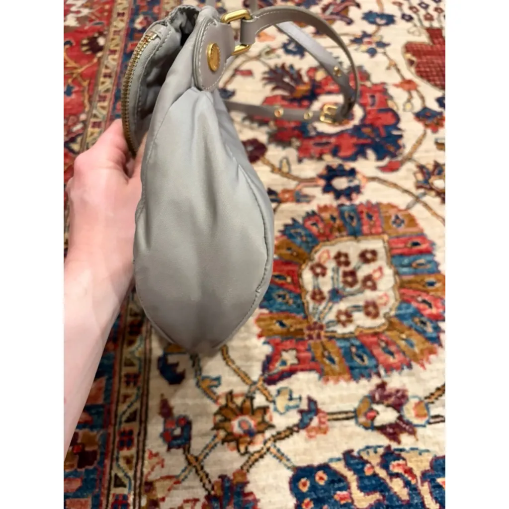 Marc by Marc Jacobs Gray Nylon Crossbody Shoulder Bag Gold Hardware - Image 10