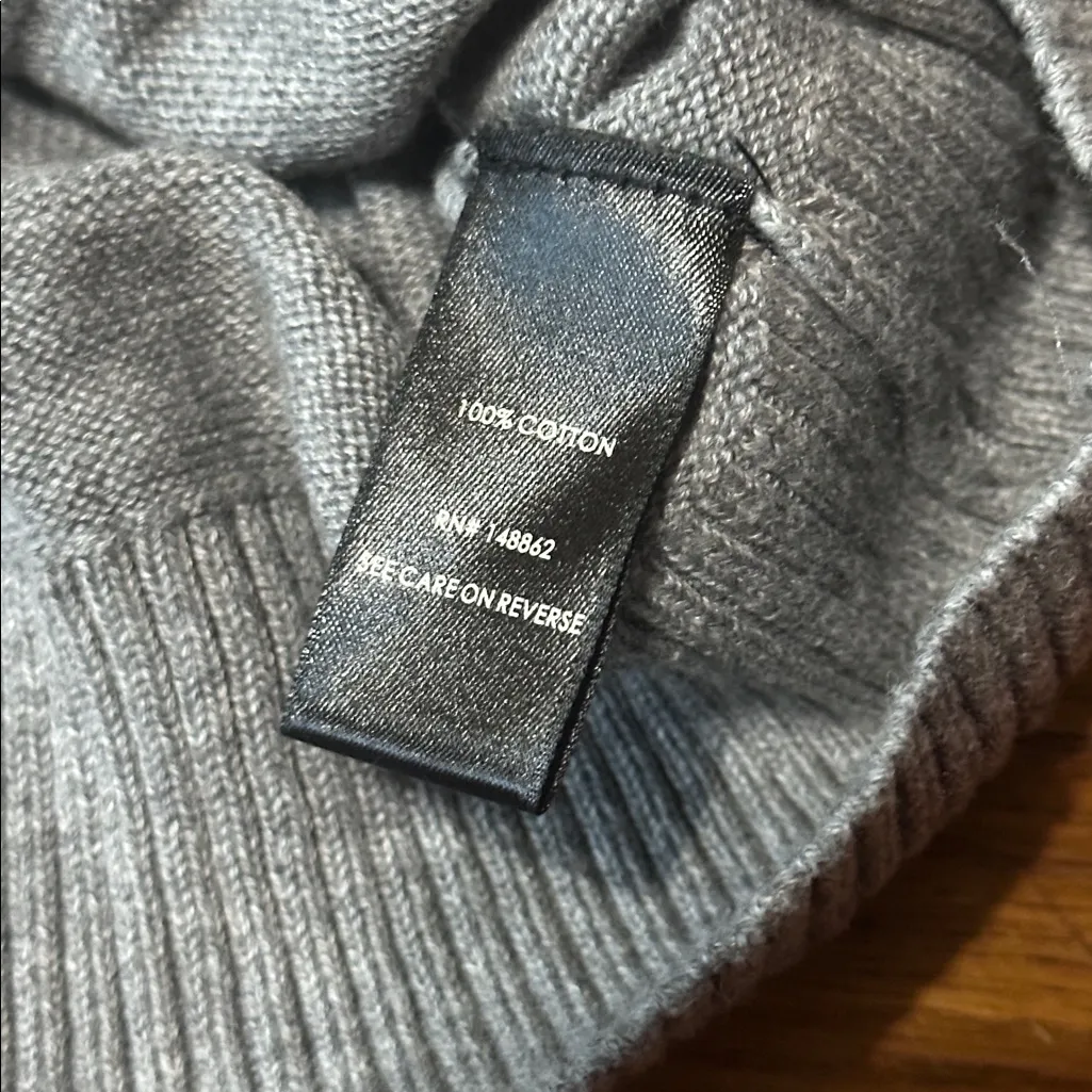 Torrid Gray Knit Sweater, Fox w/ Glasses, Size 0 - Image 3