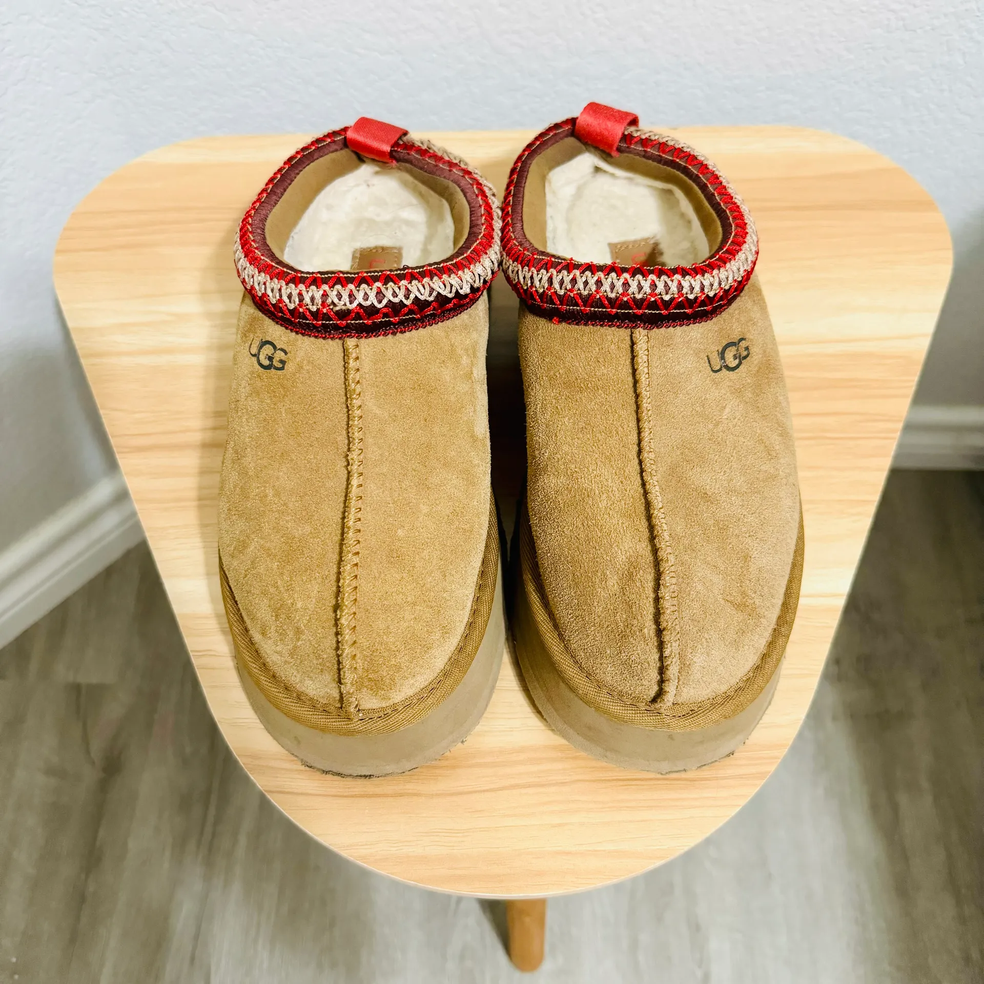 UGG Tazz Chestnut Platform Slipper Sandals 7 - Image 5