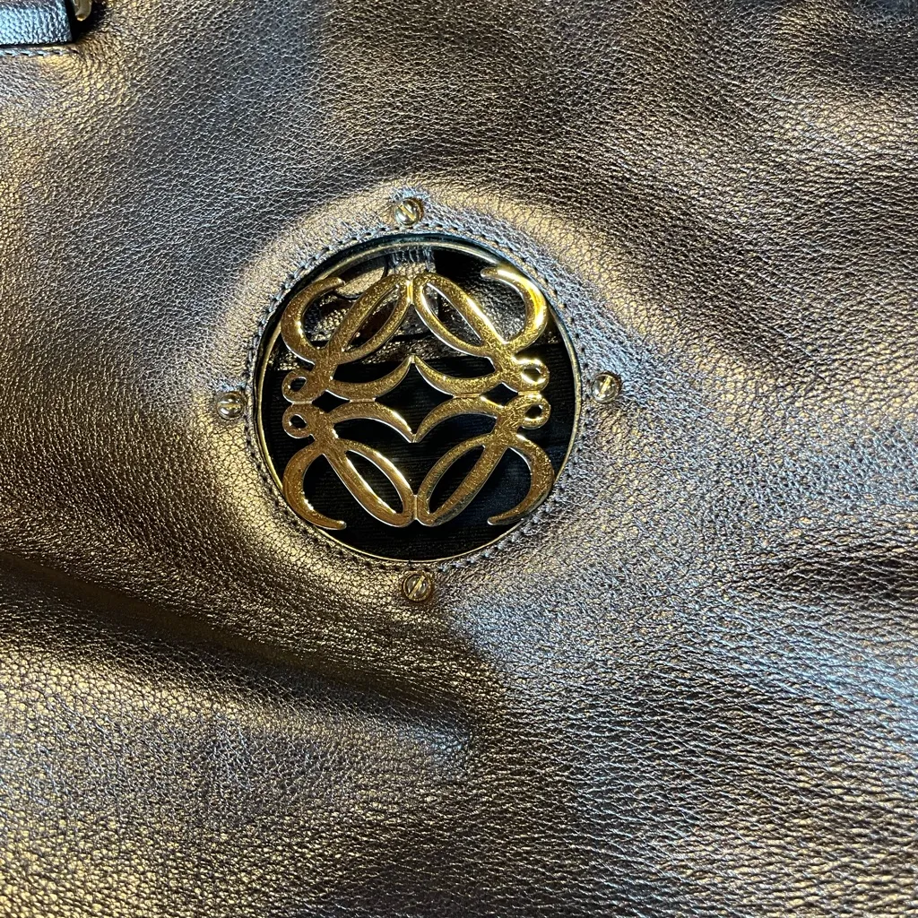 Loewe Gold Anagram Maia Shoulder Bag - Image 2