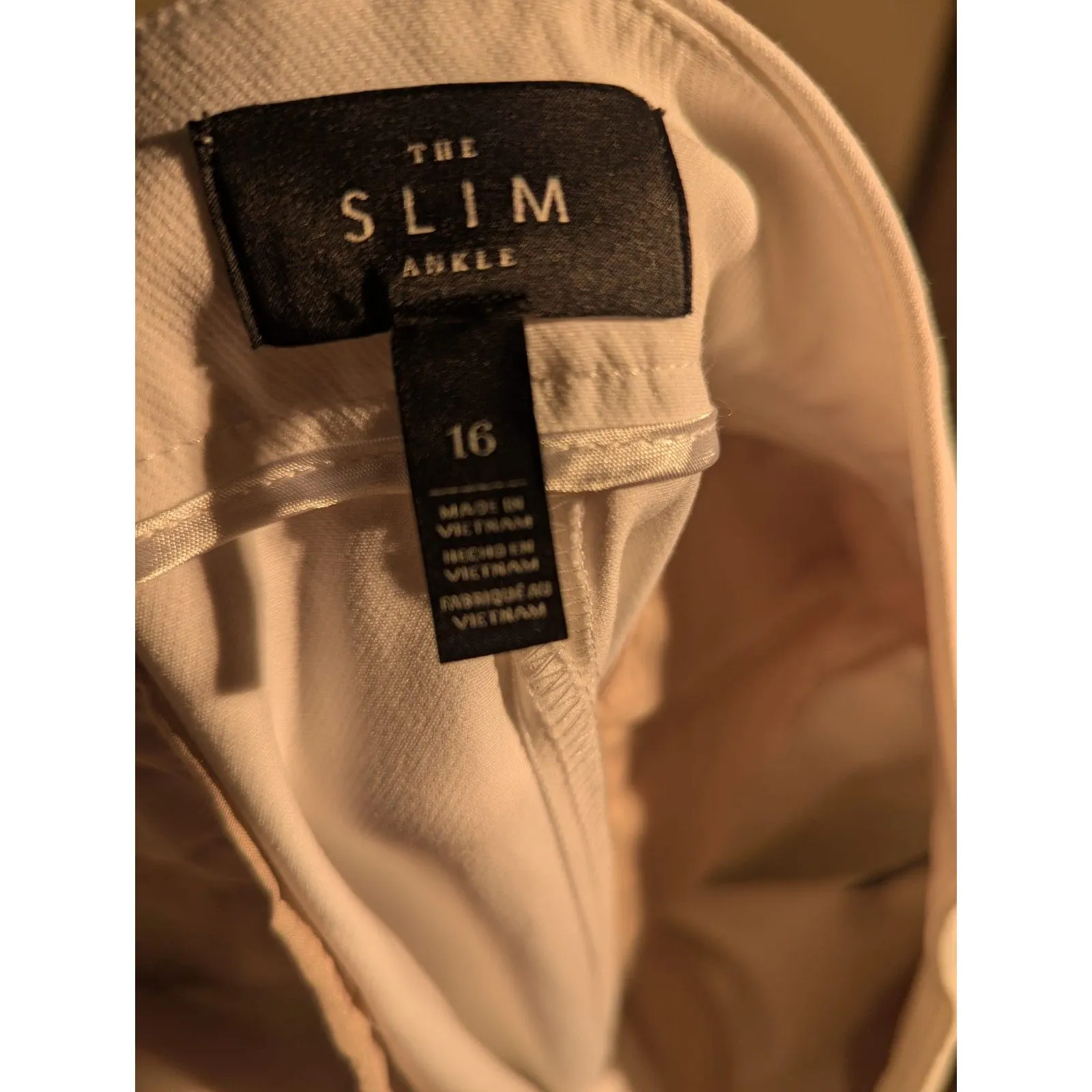 WHBM 16 The Slim Ankle Pants White House Black Market White Career - Image 2