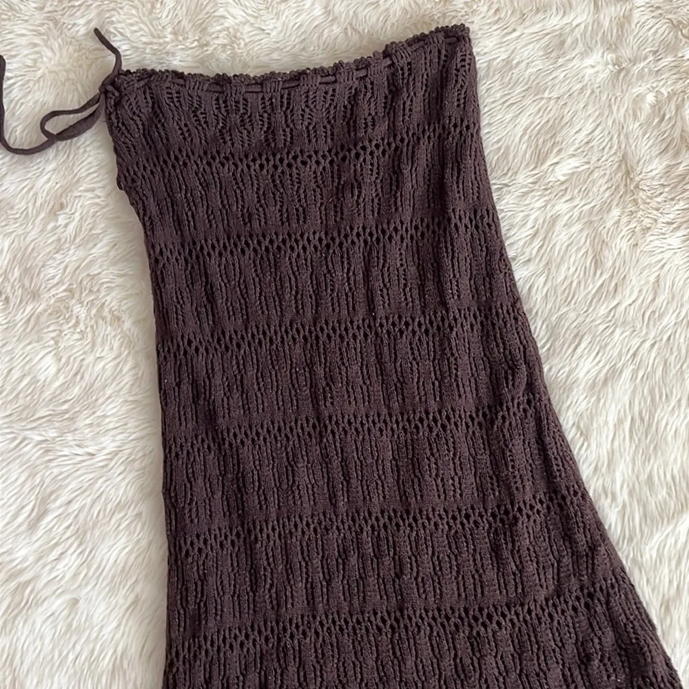 Y2K Crochet Fairy Skirt Brown Size M - Image 5