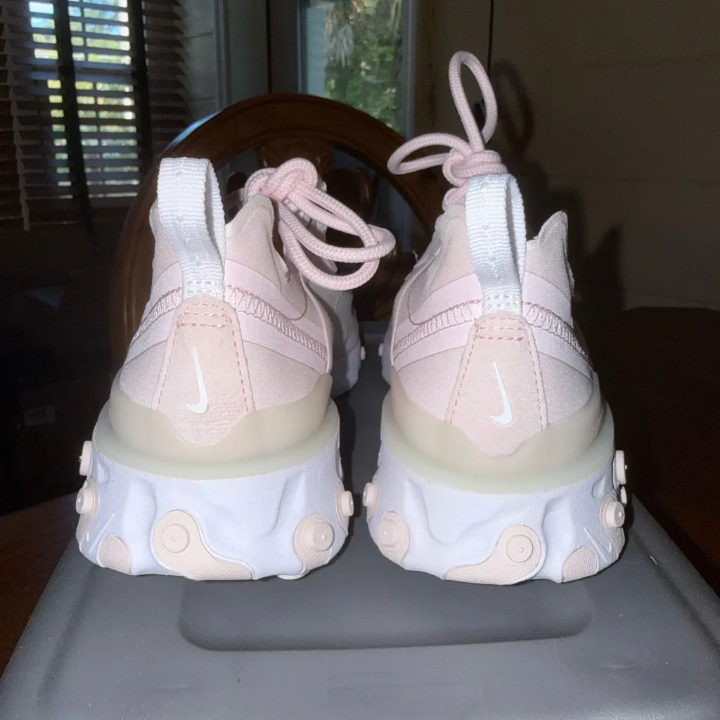 Nike React Element 55 Pale Pink/White Sneakers | Women’s 6 (best 5.5) - Image 4