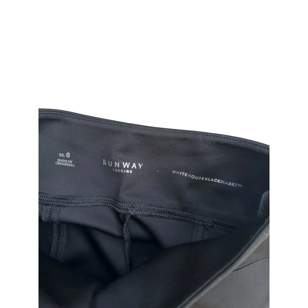 WHITE HOUSE BLACK MARKET WHBM Black Runway Legging Size 6 - Image 4