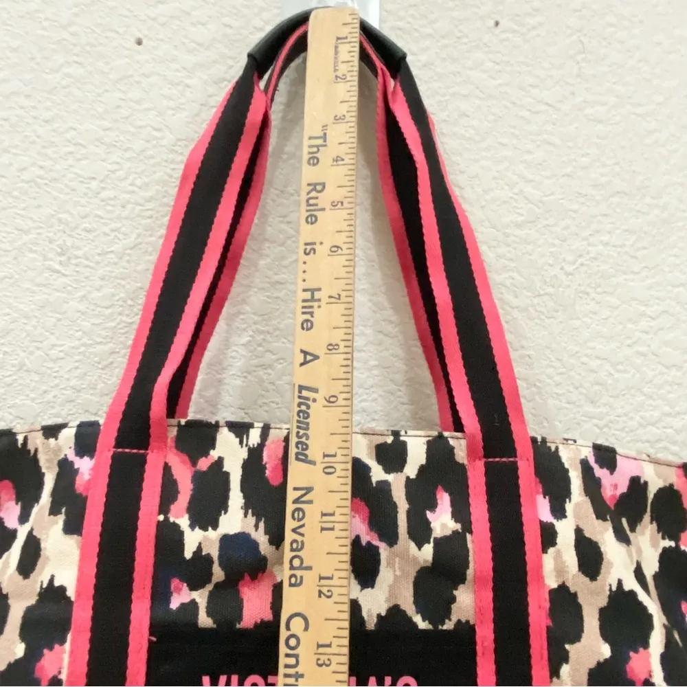 VICTORIA’S SECRET Leopard Cheetah XL Weekender Tote Bag - Image 8