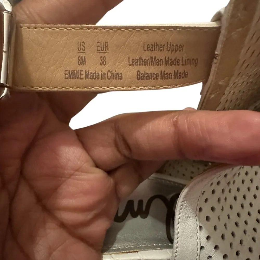 Sam Edelman white leather upper sandals size 8M - Image 5