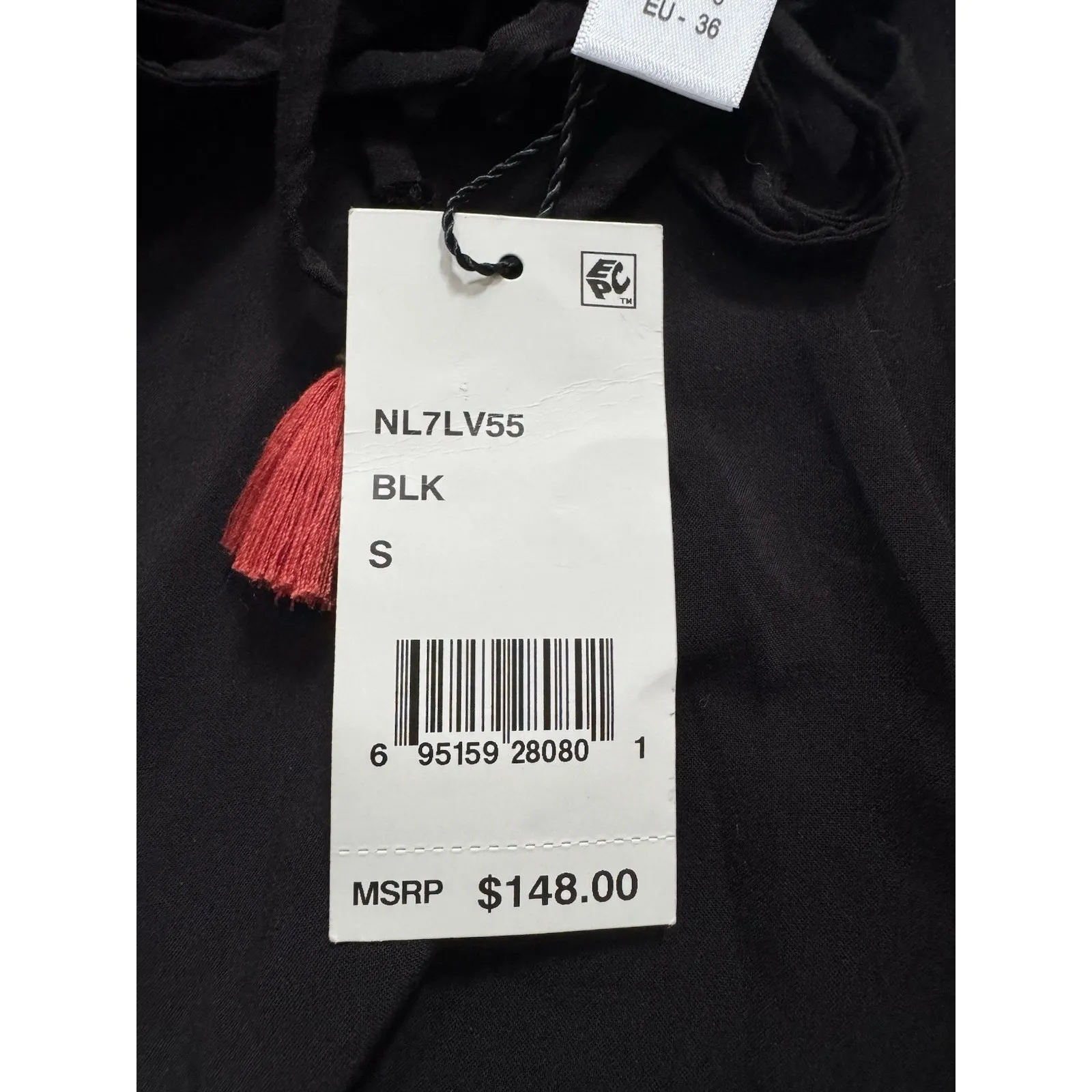 NWT Nanette Lepore Tribal‎ Beat Romper Black Swim Coverup Size S - Image 11