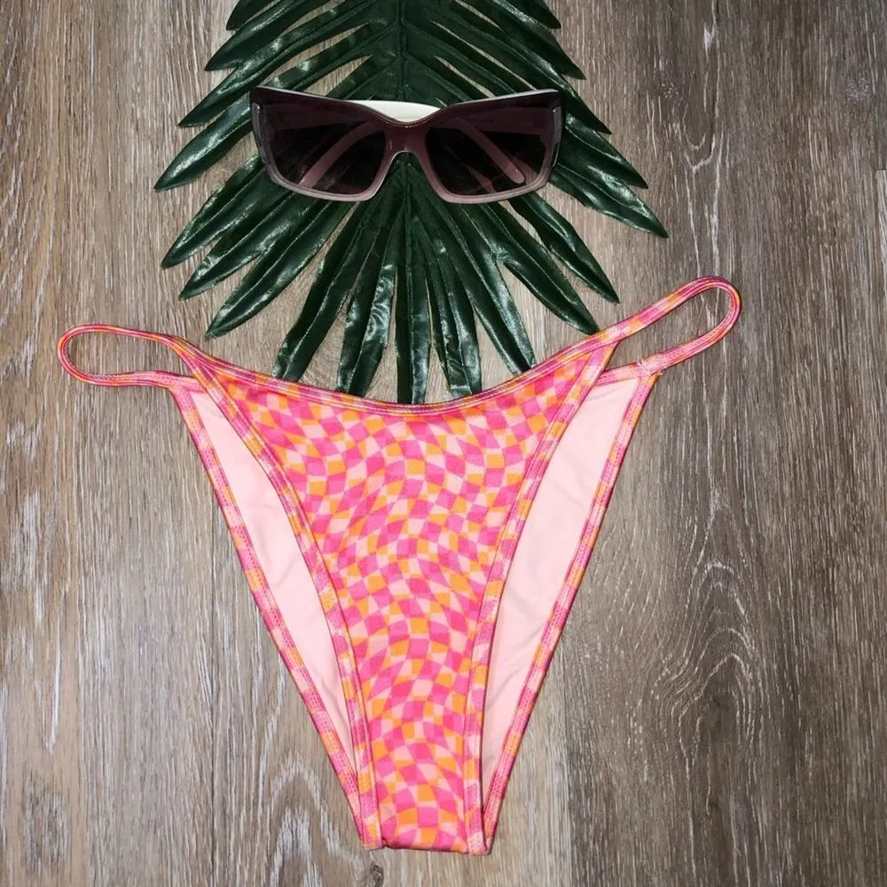 L*SPACE Tommy Bikini Swimsuit Bottom Bitsy Heat Waves Style SATOB22P XS NWT - Image 3