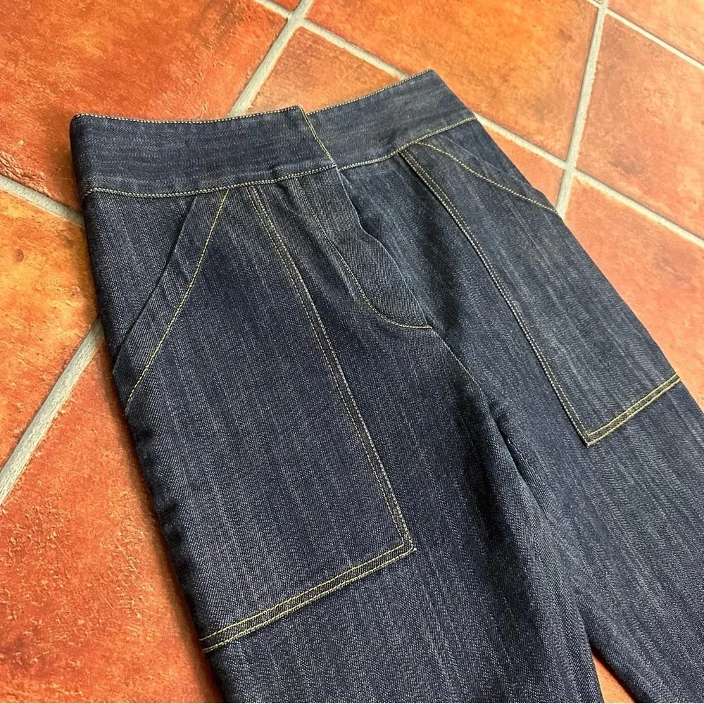 Adam Lippes Straight Leg Cropped Jeans - Image 2