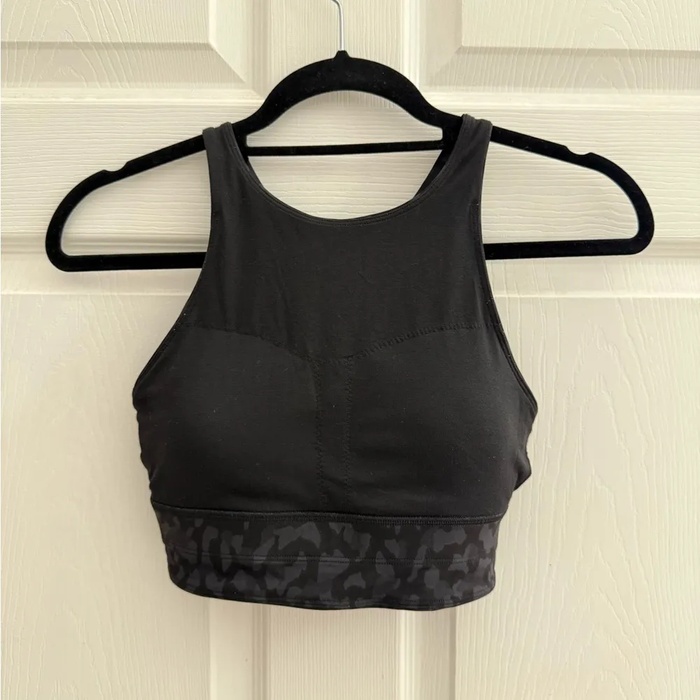 Lululemon Energy Bra High Neck Long Line *Medium Support B-D size 4 camo print - Image 6