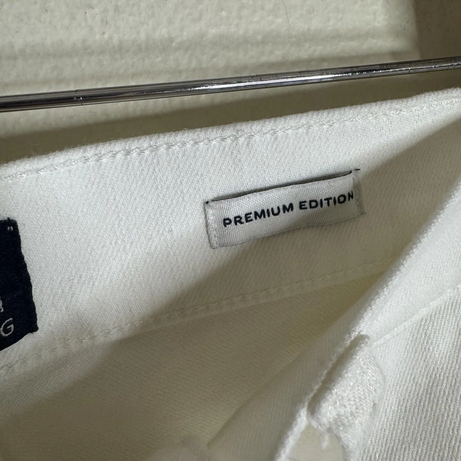 J.Crew Jeans Womens 30 White Full Length Slim Wide-Leg Premium Edition Denim - Image 5