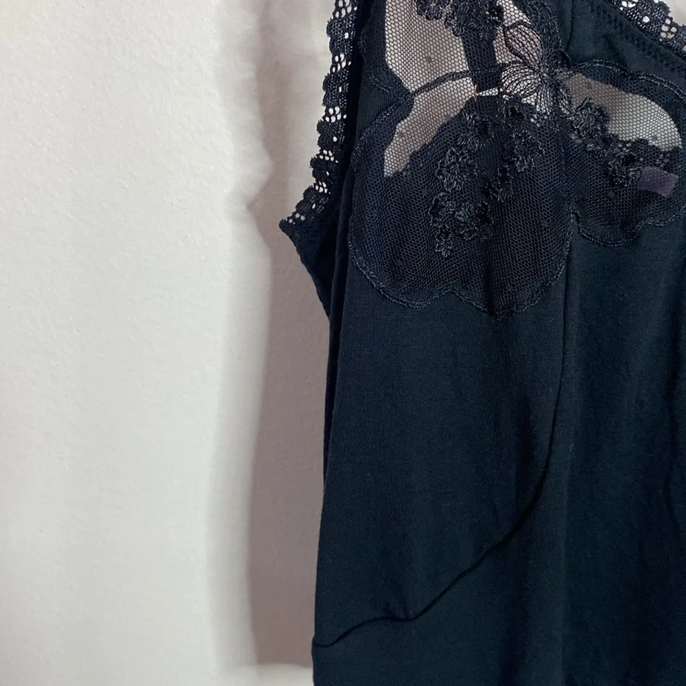 Savage Fenty by Rihanna lace inset jersey knit thin strap cropped camisole sz S - Image 6