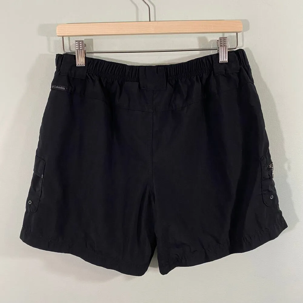 Columbia Women's Black Outdoor Hiking 6" Inseam Nylon Active Shorts Size M - Image 7