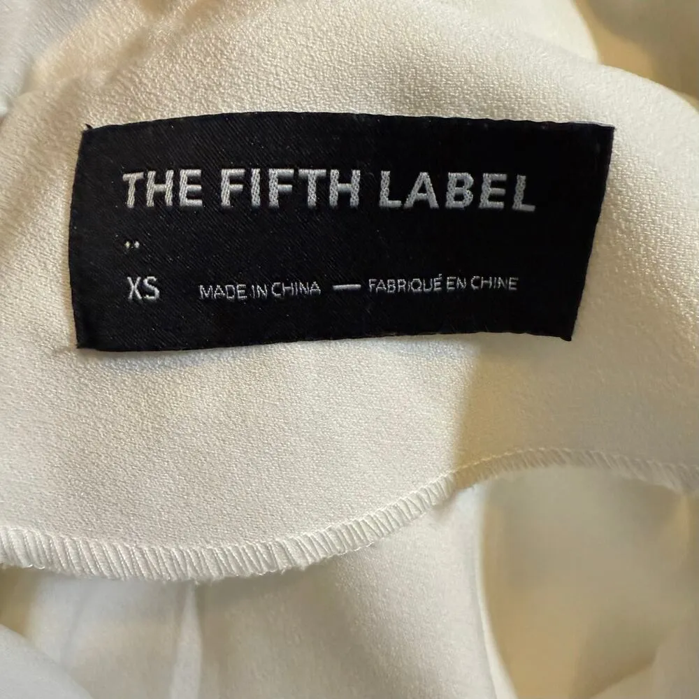 The Fifth Label Women’s XS White Collared V-neck Short Sleeve Pants Jumpsuit - Image 12