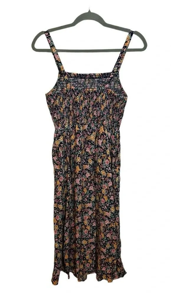 Old Navy Floral Ruched Cami Midi Dress - Image 2