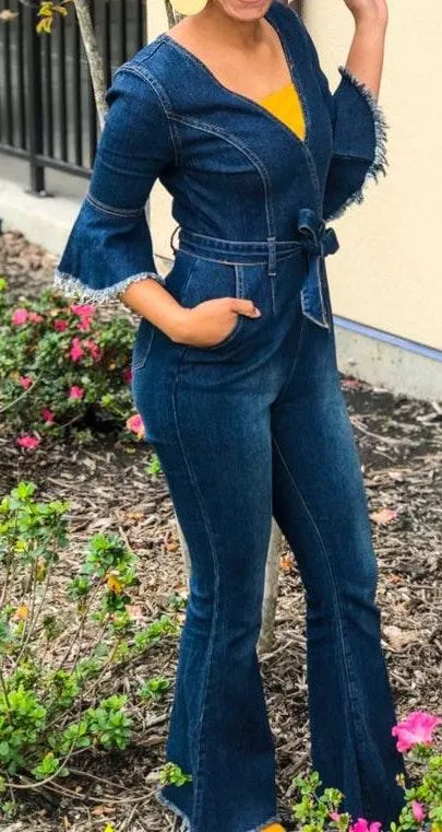 Demim Jumpsuit Blue - Image 2