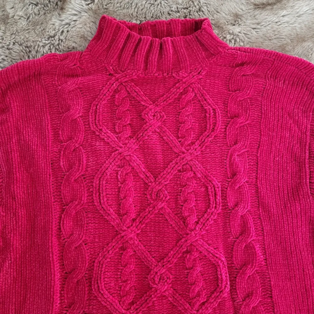 Ship N’ Shore Sport Knit Turtleneck Pink Size Medium - Image 2
