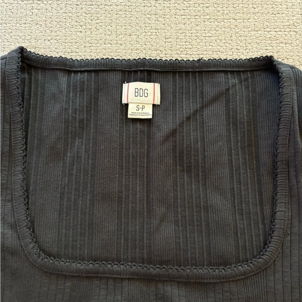 BDG  Urban Outfitters OLIVIA PICOT SQUARE - Basic T-shirt - wash black - Image 4