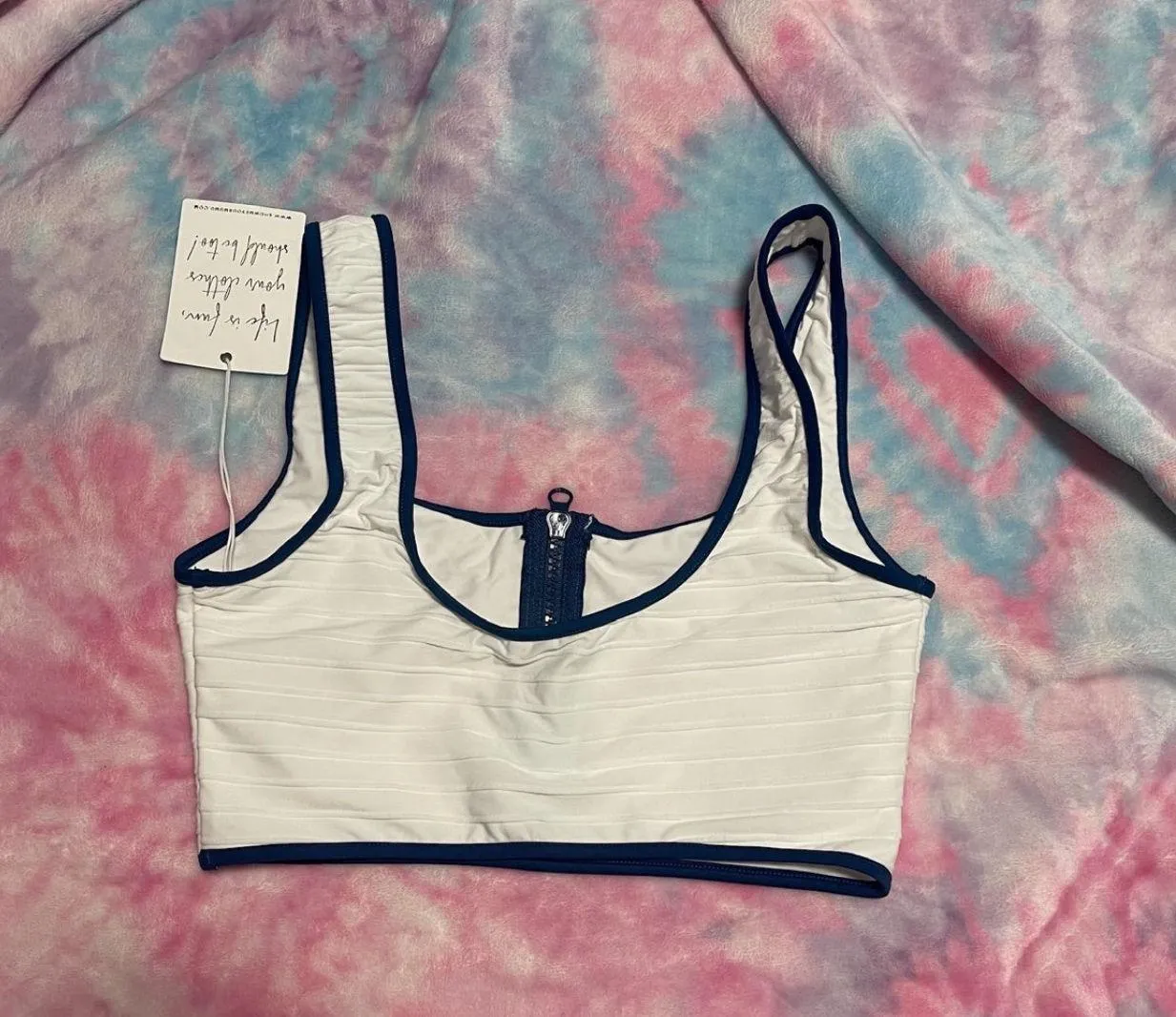 Show me your mumu ribbed Monterey bikini top S - Image 3