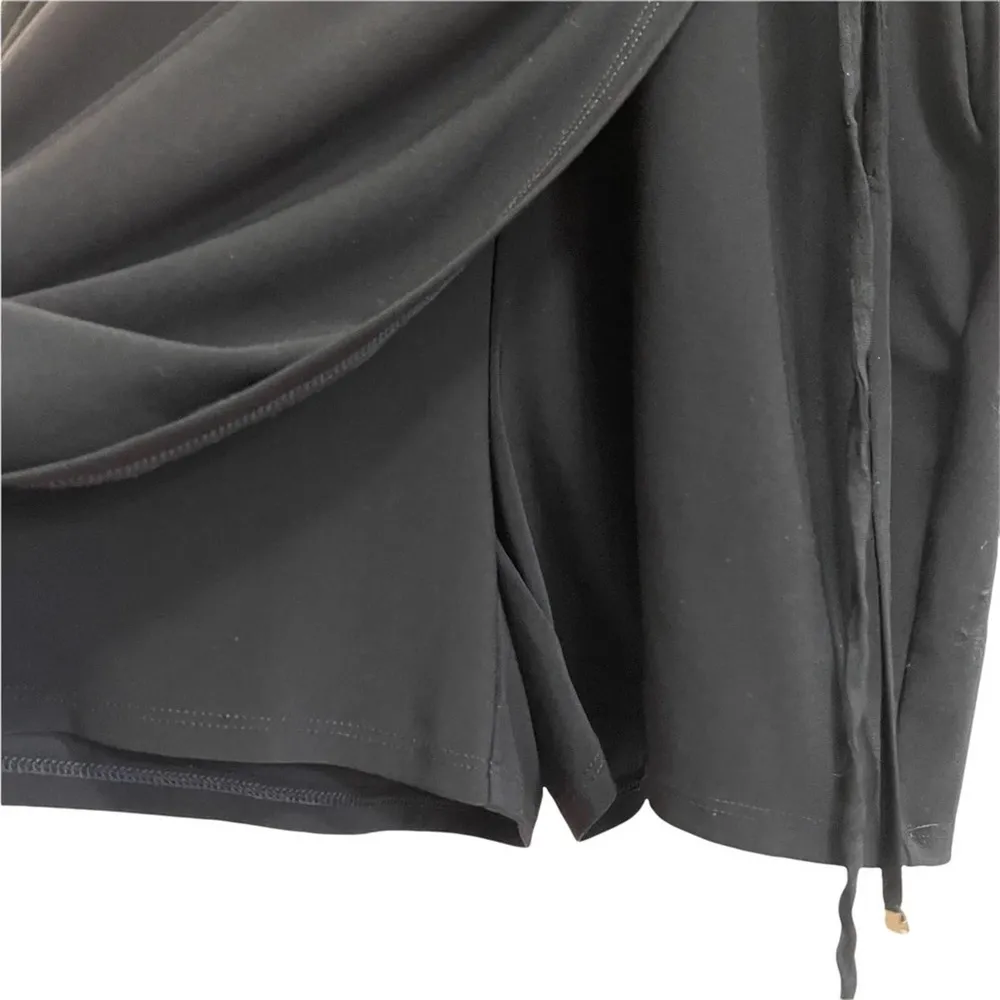 White House Black Market Black Faux Wrap Romper - Image 6