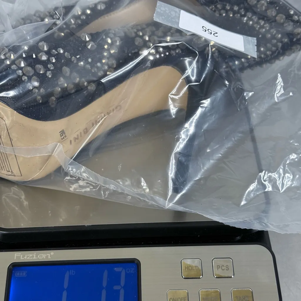 Gianni Bini Black Rhinestone Heels - Image 9