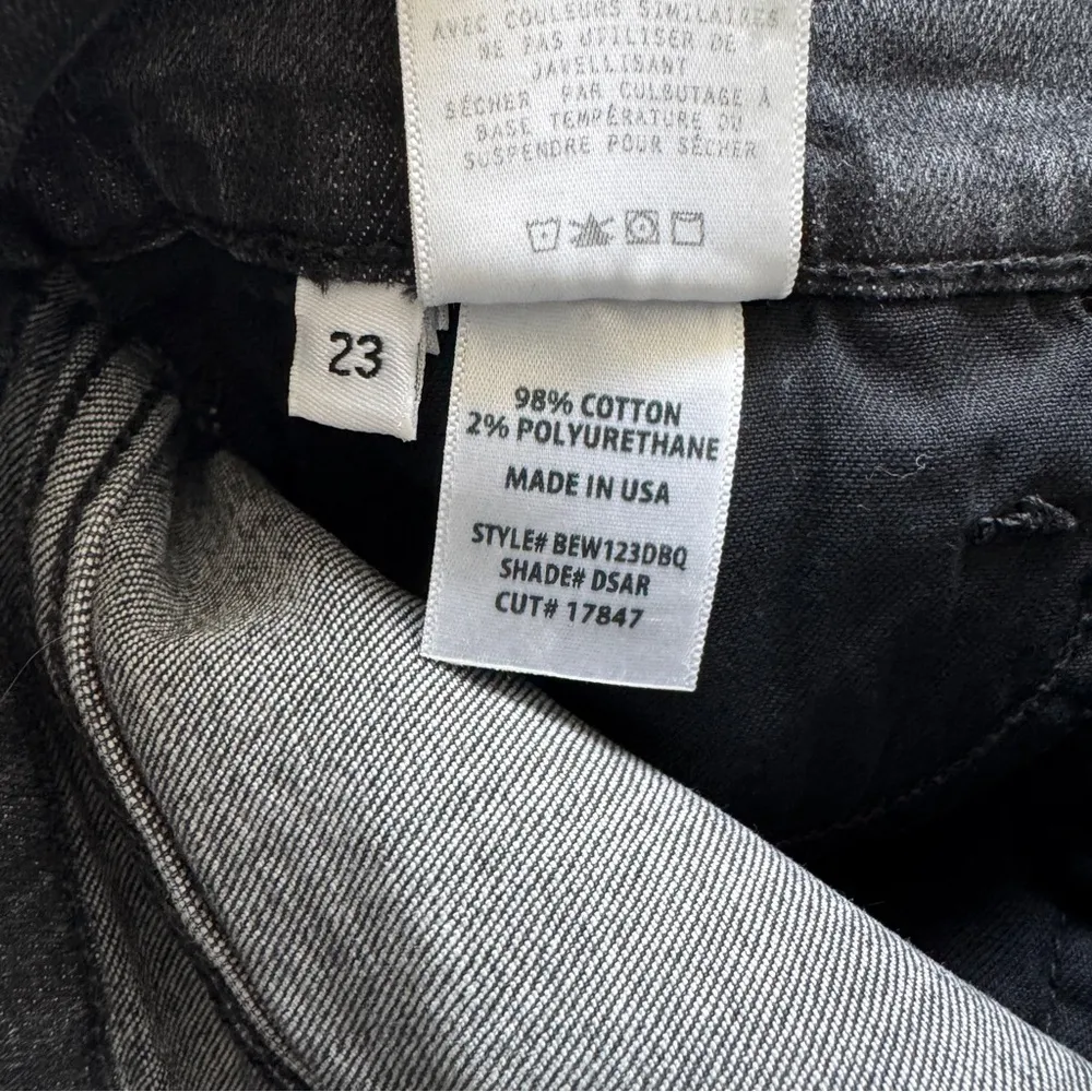 Hudson Baja East Black High Riss Heartbreaker Slim Bootcut Jeans Size 23 NWT - Image 8