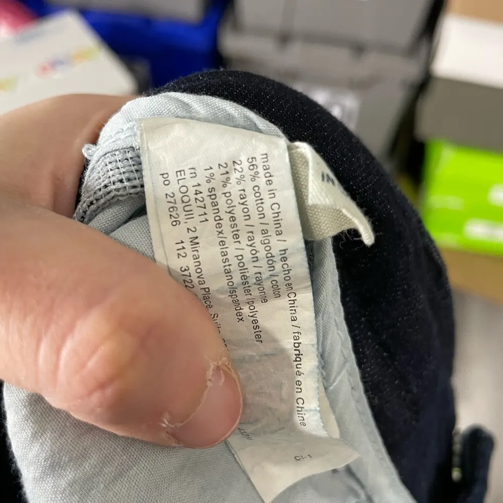 ELOQUII Chambray Tie Waist Trouser 16L - Image 3