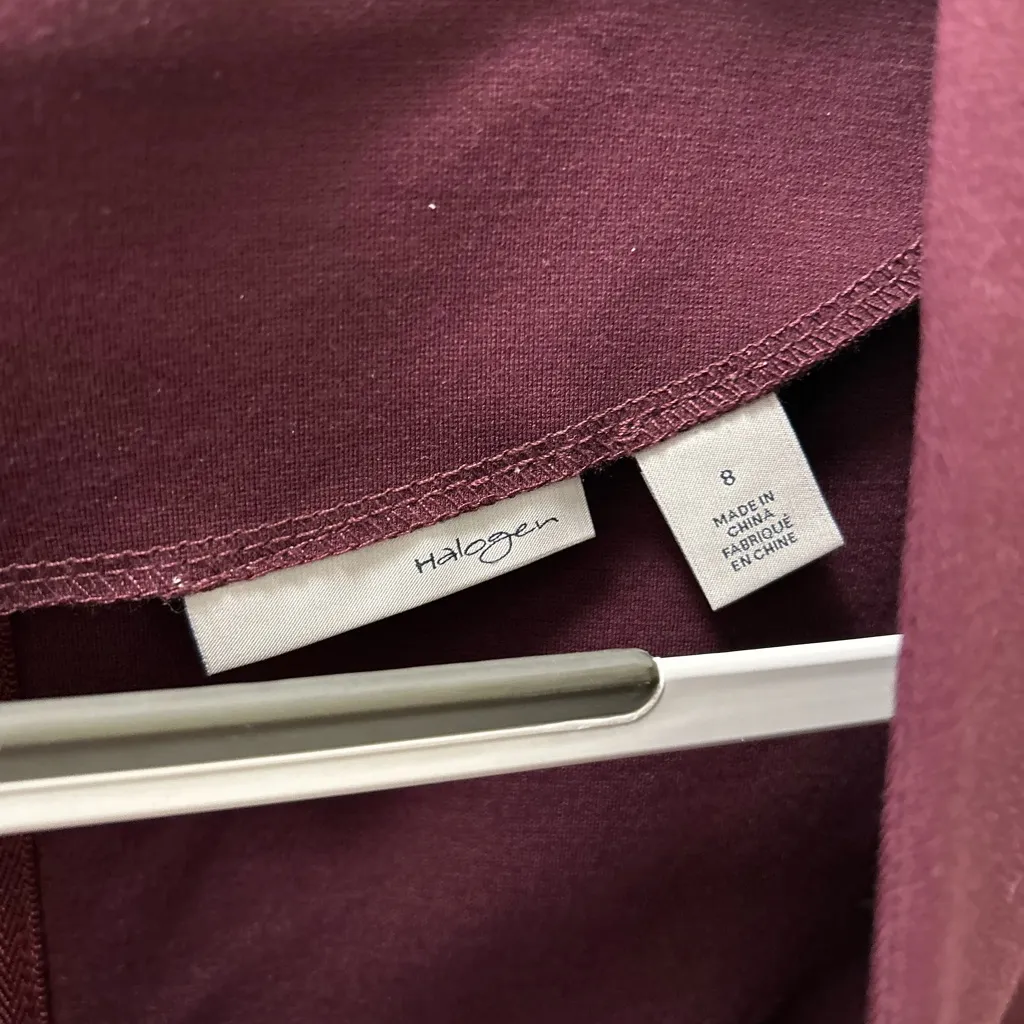 Halogen Deep Burgundy Midi Dress - Image 3