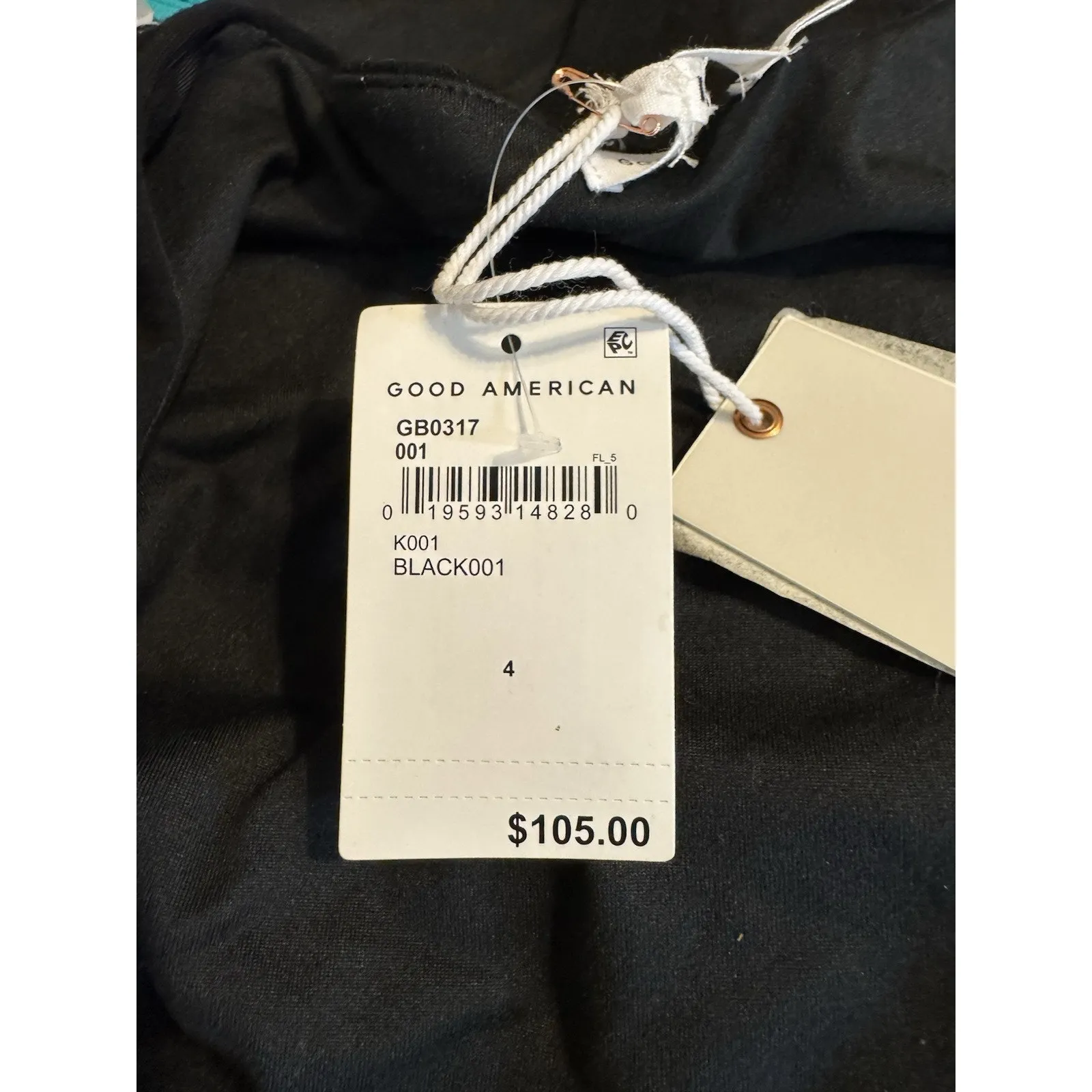 Brand New Good American Women's Size 4 Black Long Sleve One Piece Bodysuit - Image 9