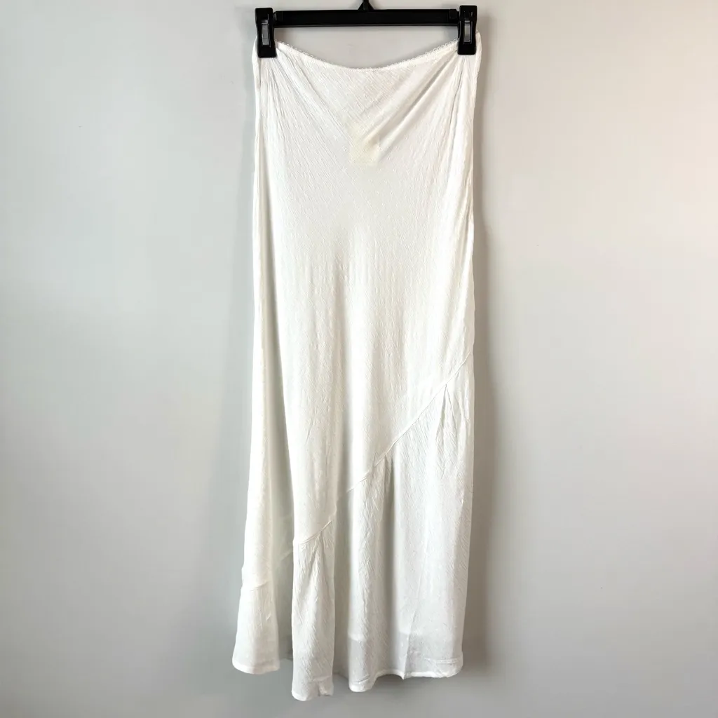 Free People Sweet On You Bias Half Slip Skirt Ivory S - Image 7