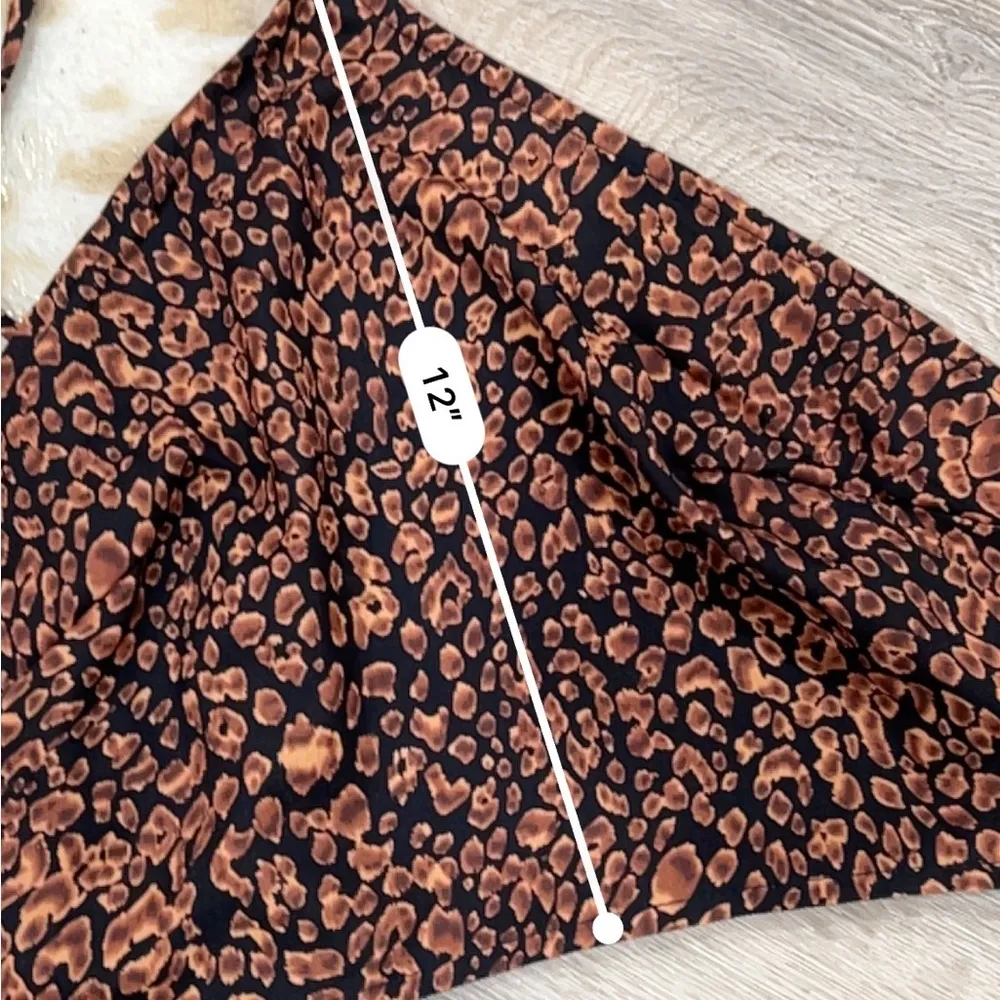 Kittenish leopard print satin tank top - Image 5