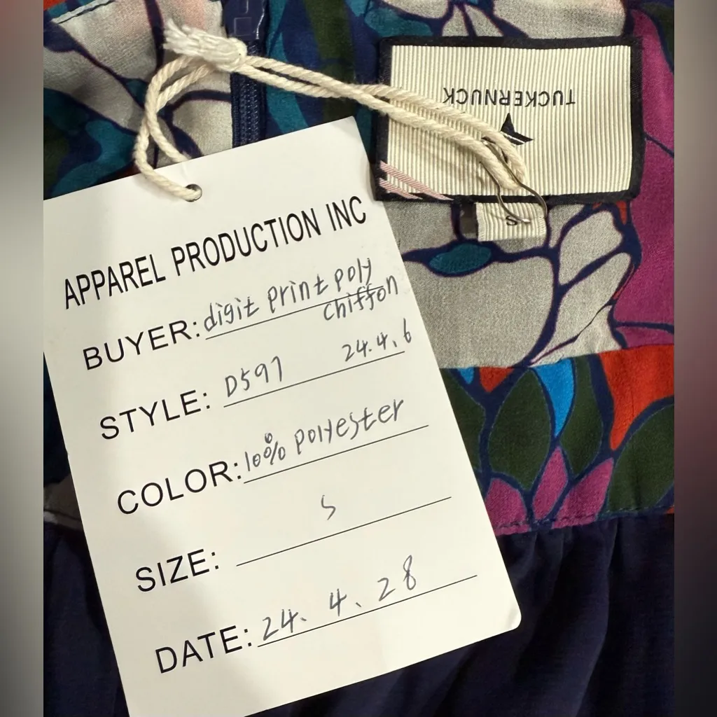 NWT TUCKERNUCK Climbing Cosmos Priscilla Floral Maxi Dress Rare Sample Piece - S - Image 5