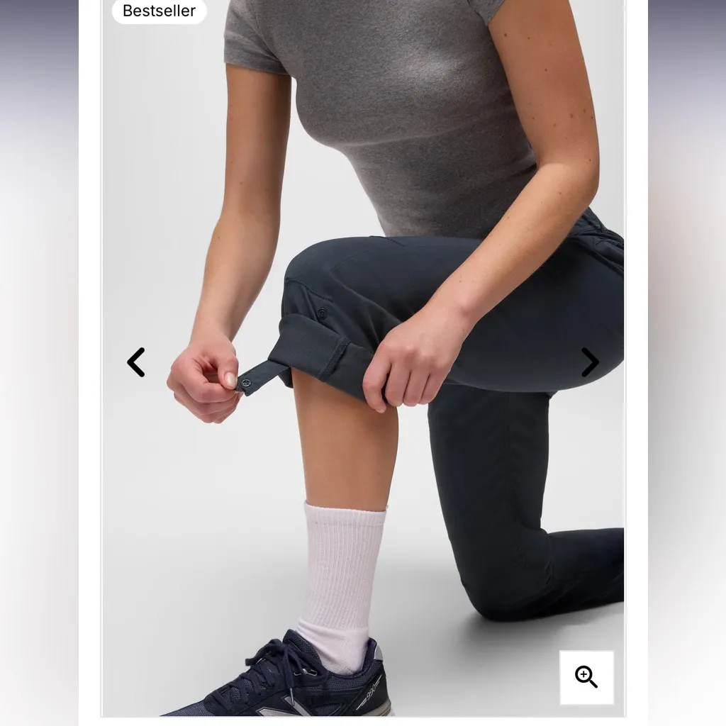 PrAna Women's 6 Halle Convertible Nylon Stretch Gray Hiking Pants Gorpcore - Image 3