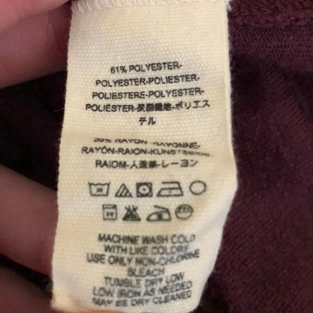 We the Free Milan Burgundy Crushed Velvet Layering Top - Image 7