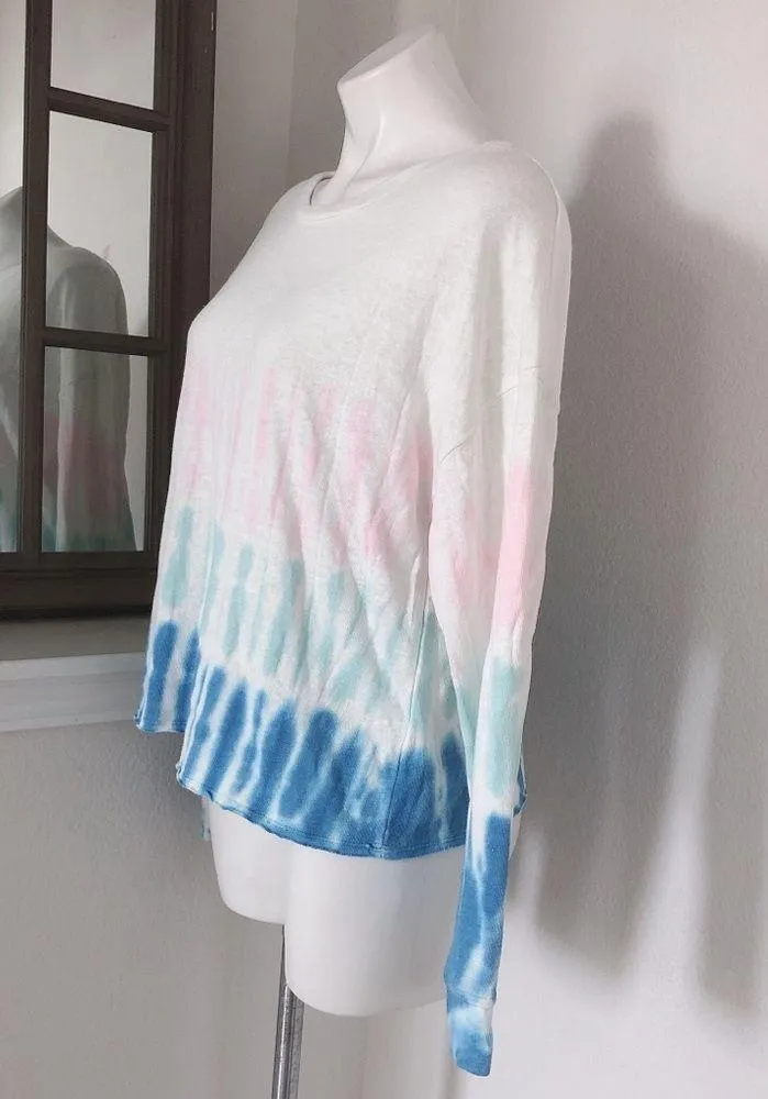 Splendid Tie Dye Loungewear Top Long Sleeve Sweatshirt Size M NWT $148 - Image 5