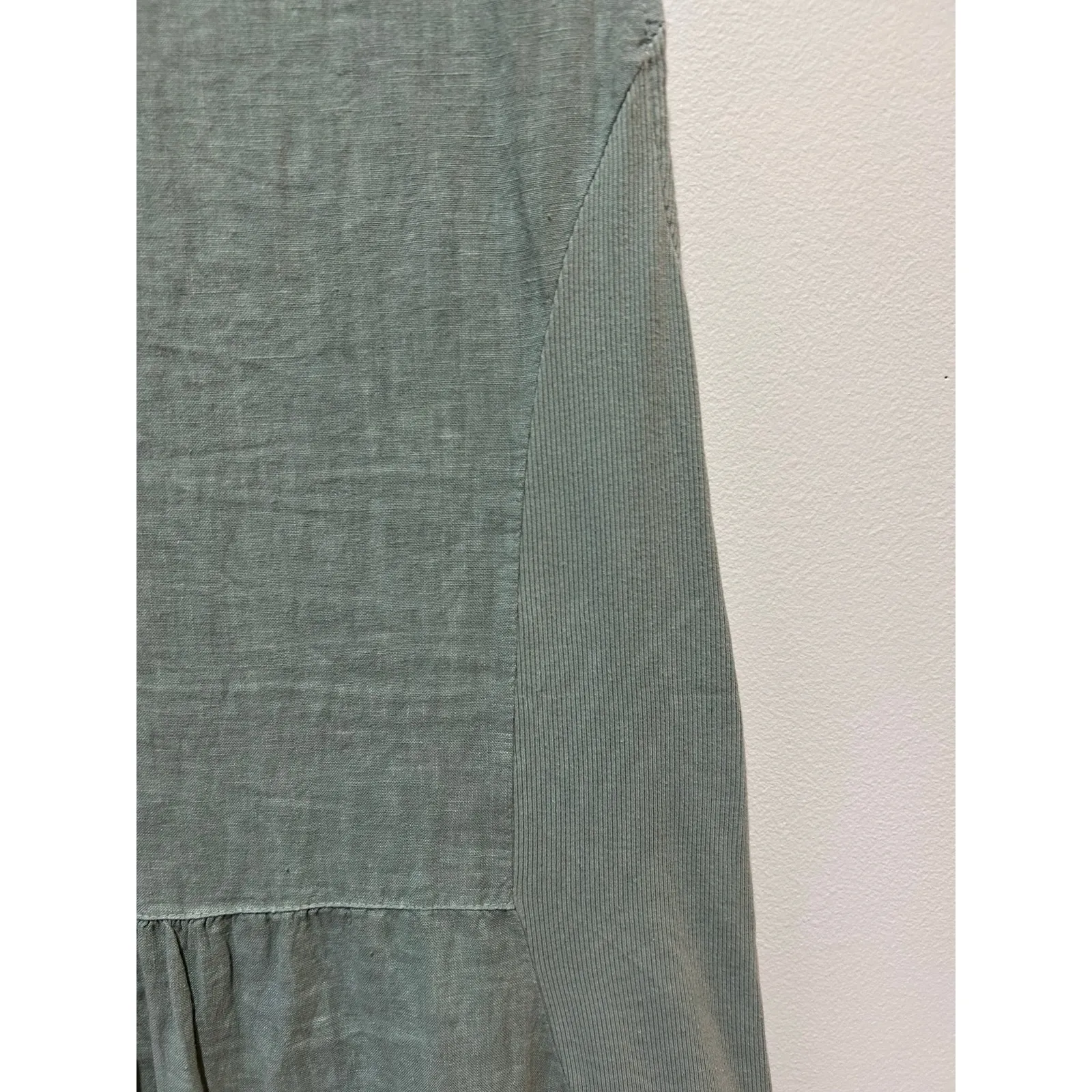 Lungo L'Arno 100% linen dress made in Italy pale green size M sleeveless Size M - Image 4