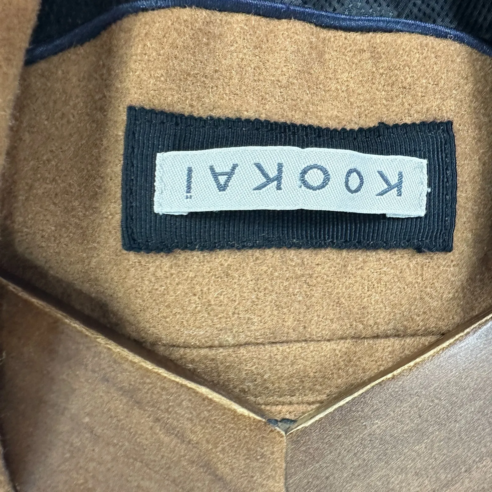 Kookai 36 Camel Wool Blazer Old Money Quiet Luxury Preppy Equestrian Chic Office - Image 2