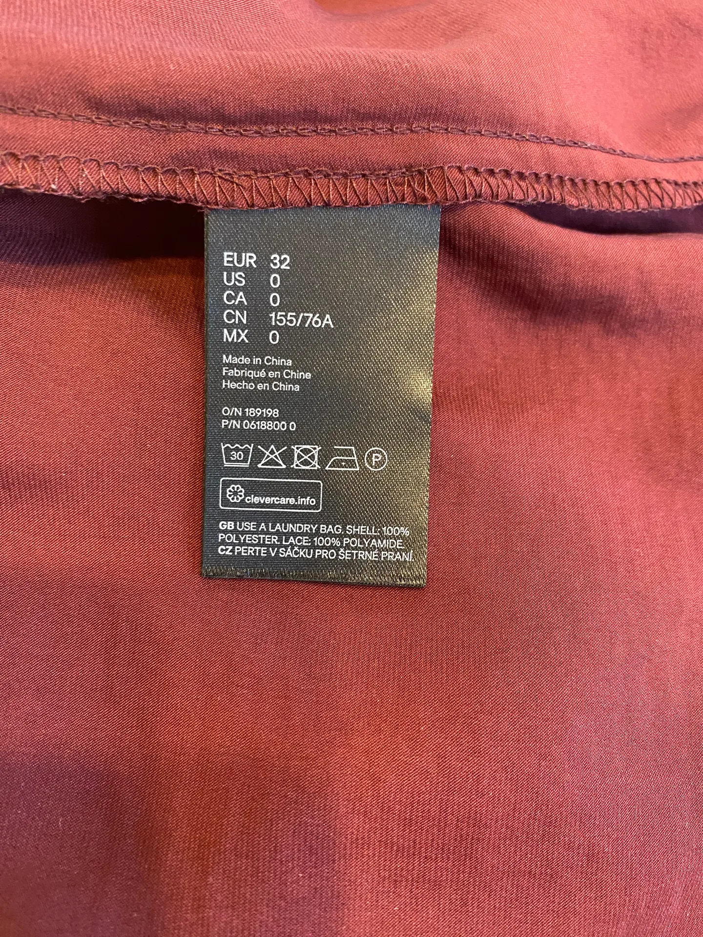 H&M Red Lace Trim Tank Top - Image 6