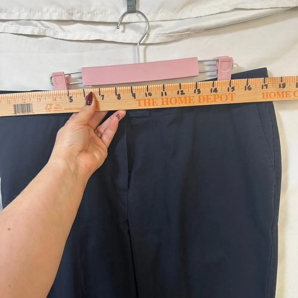 Brooks Brothers Advantage Chino Stretch women's size 14 navy blue - Image 4