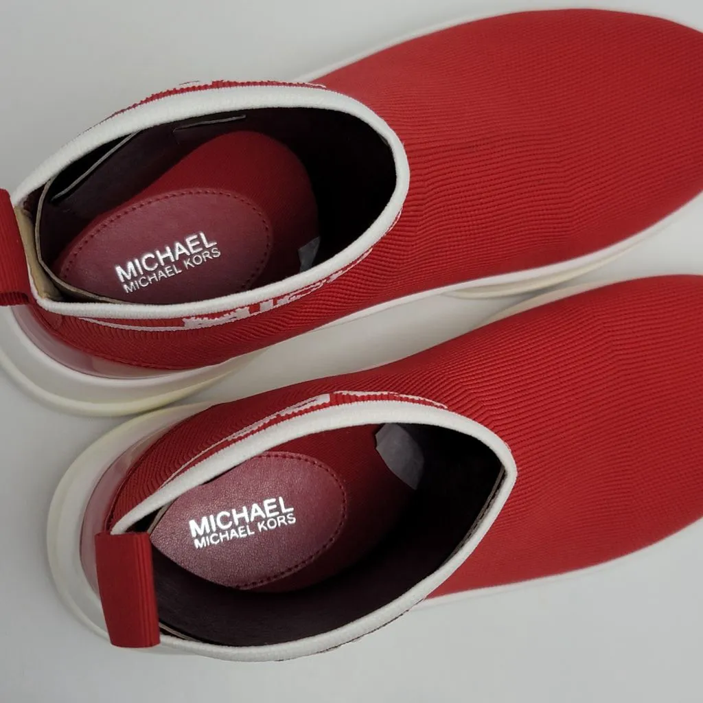 Michael Kors Olympia Stretch knit Ankle Socks Bootie Sneakers Chunky Sole Sz 9M - Image 8