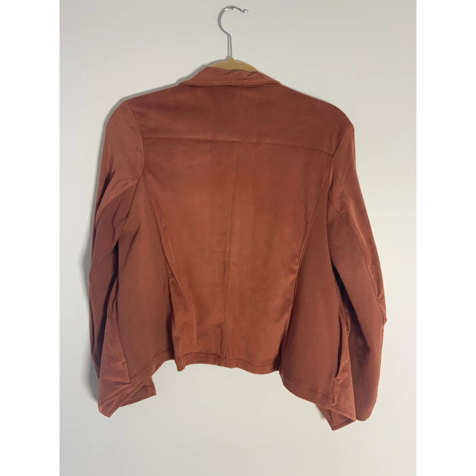 Good Hart‎ Faux Suede Jacket NWT size small Brown - Image 10