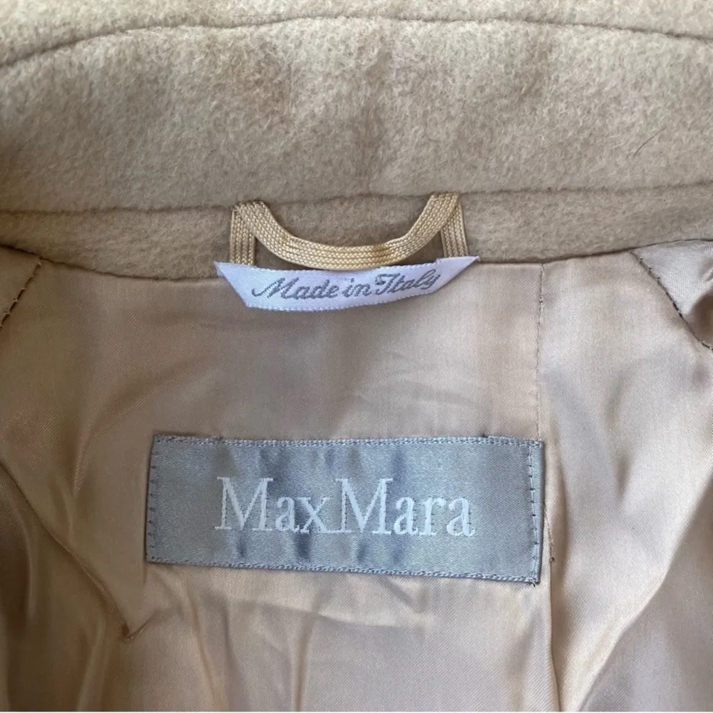 MaxMara Wool Belted Trench Coat 2 - Image 2