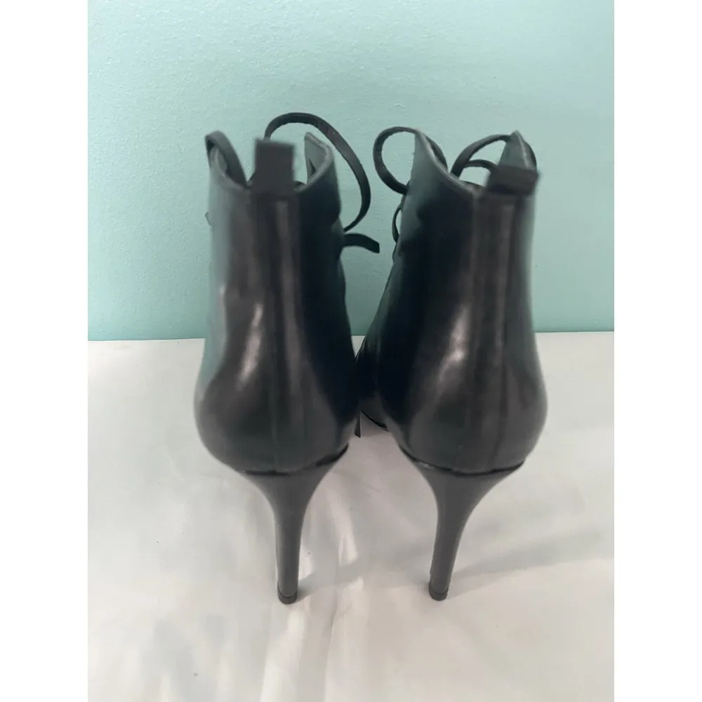 RARE ZARA HIGH HEEL Sandal  STYLE HEELED BOOTS EU 37size 6.5 Black‎ - Image 3