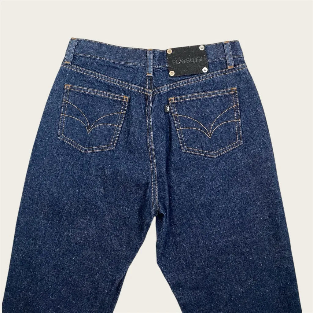 Vintage Playboy Denim Capris - Image 2