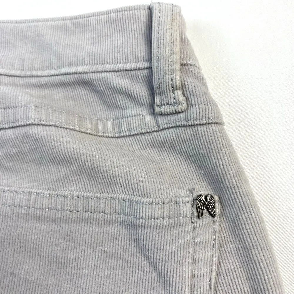 VICTORIA'S SECRET VS Mid Rise Capri Stone Gray Skinny Corduroy Pant Size‎ 0 Y2K - Image 8