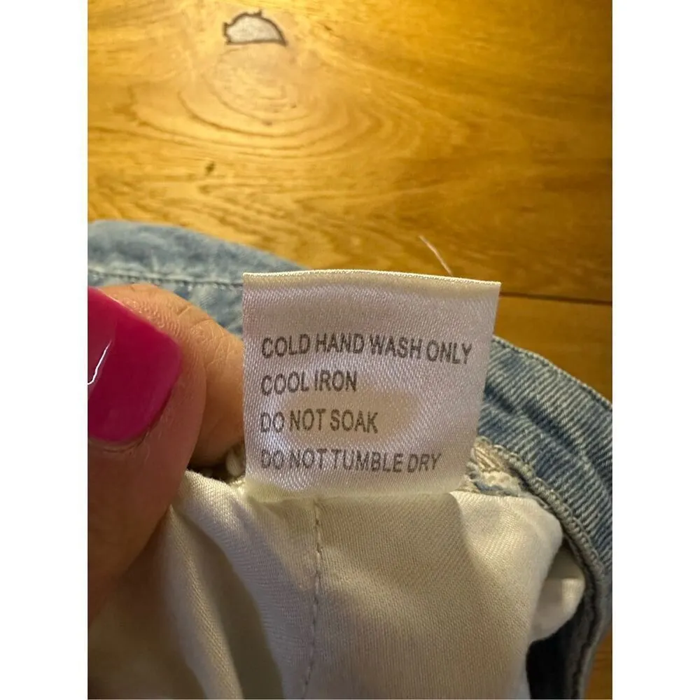 Princess Polly distressed denim shorts 8 - Image 6