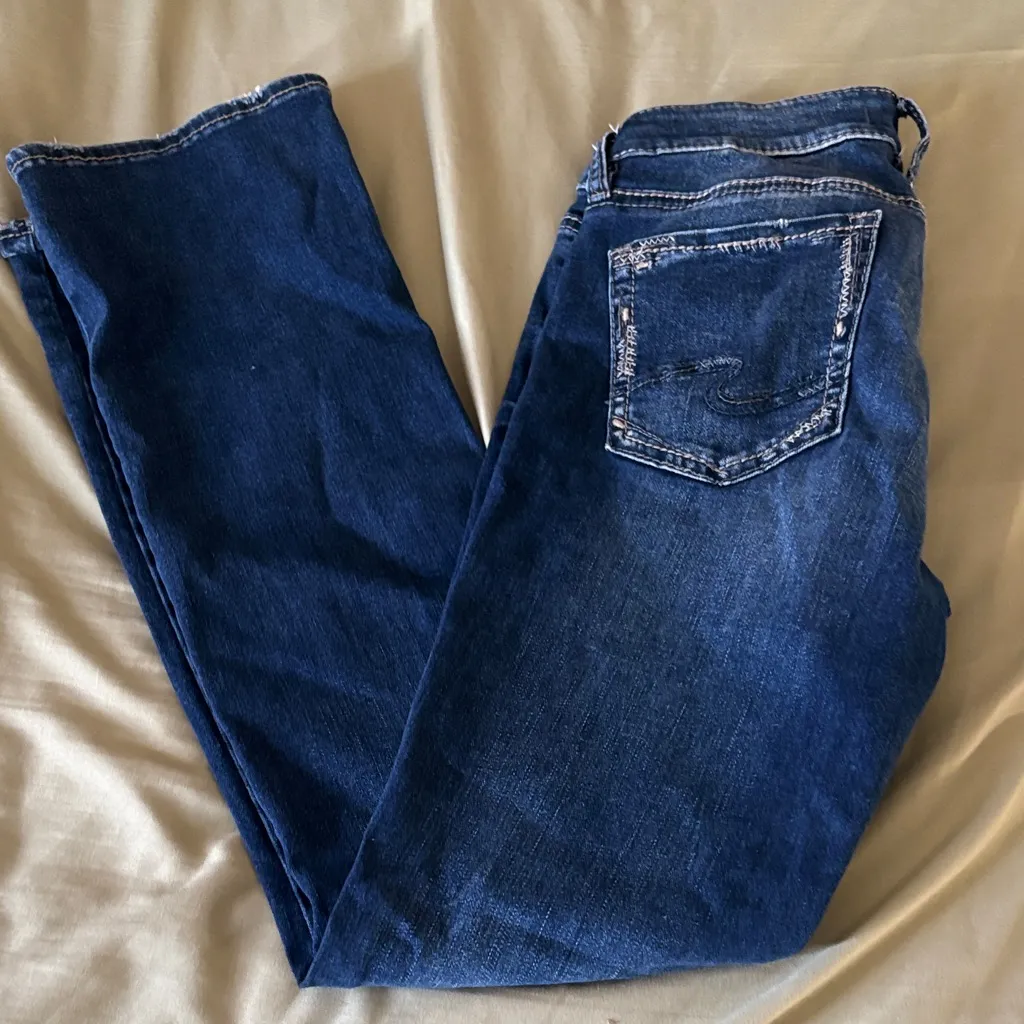 Silver Jeans Dark Blue Straight Leg Denim - Image 5