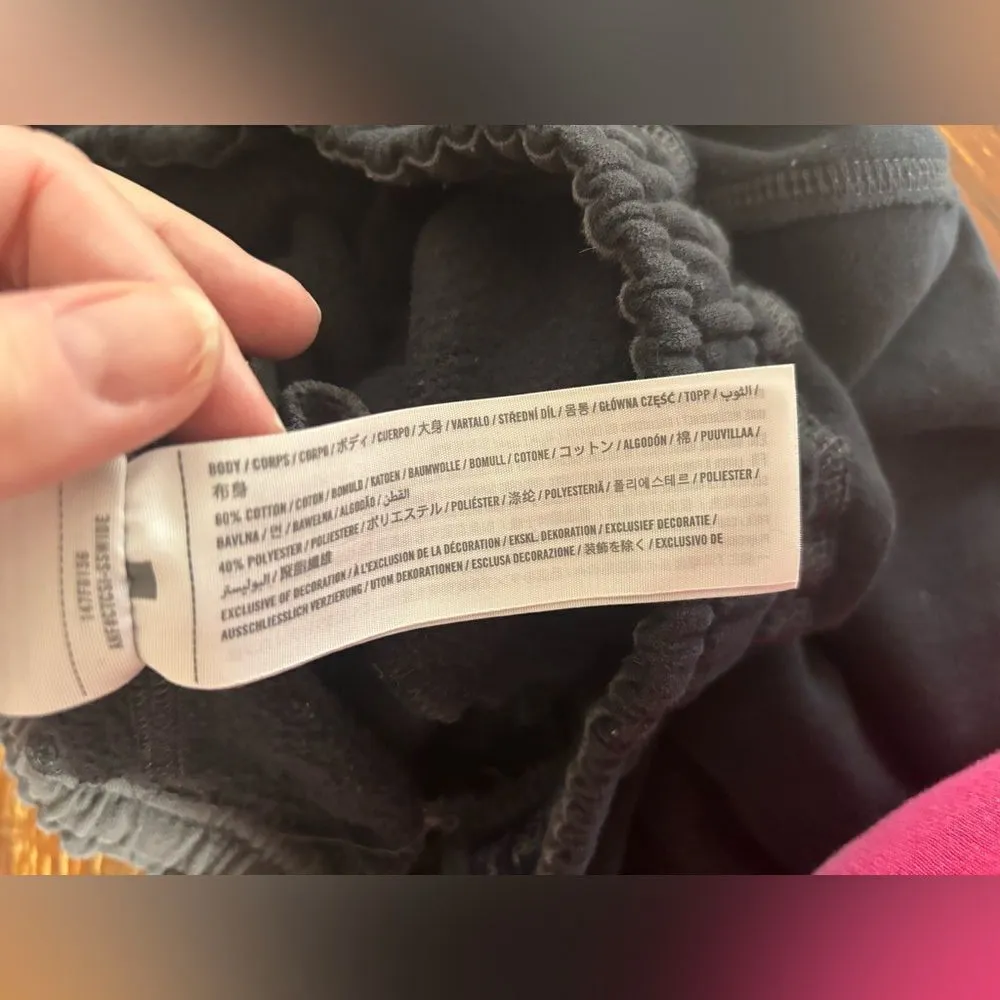 Abercrombie Soft fleece black sweatpants size small cotton blend - Image 3